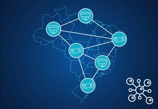 Monitoramento de múltiplas plantas no mapa do Brasil